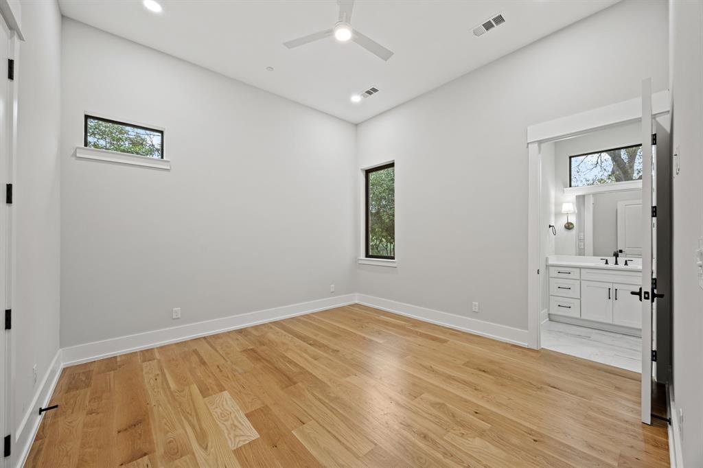 4208 Allencrest Lane Dallas, TX 75244 - Photo 18 of 40 a view of empty room with wooden floor