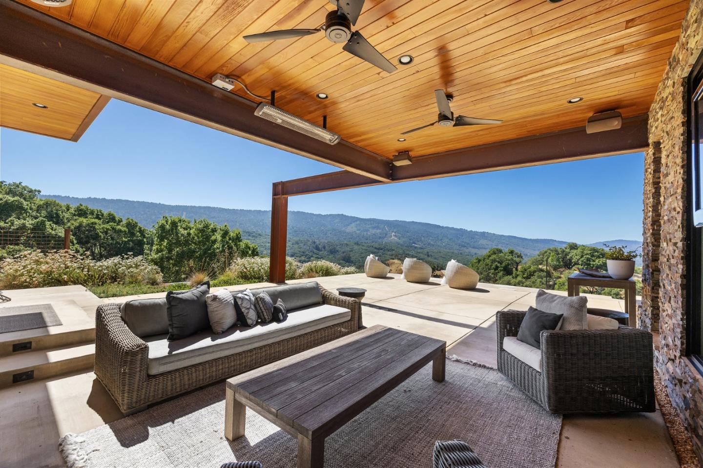 481 West Maple Way Woodside, CA 94062 - Photo 20 of 44 a outdoor living space with furniture and garden view