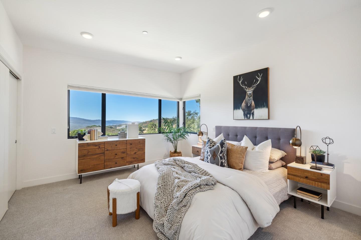 481 West Maple Way Woodside, CA 94062 - Photo 32 of 44 a bedroom with a bed and a couch