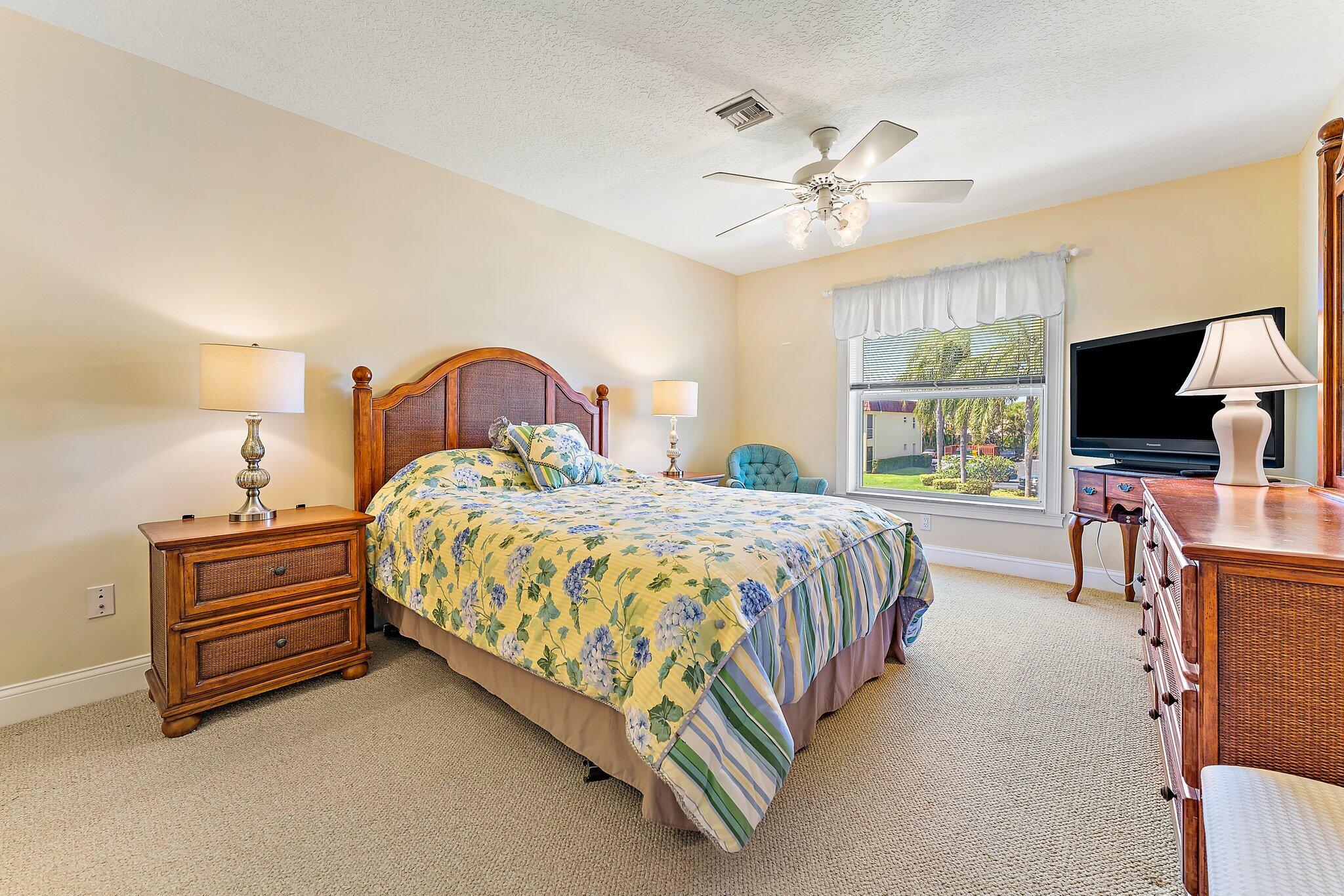 717 Highway 1, Unit 812 Jupiter, FL 33477 - Photo 14 of 41 a spacious bedroom with a bed and a flat screen tv
