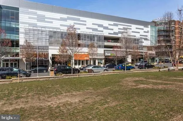 a front view of building with outdoor space