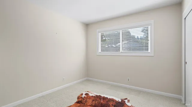 a view of back yard of the house