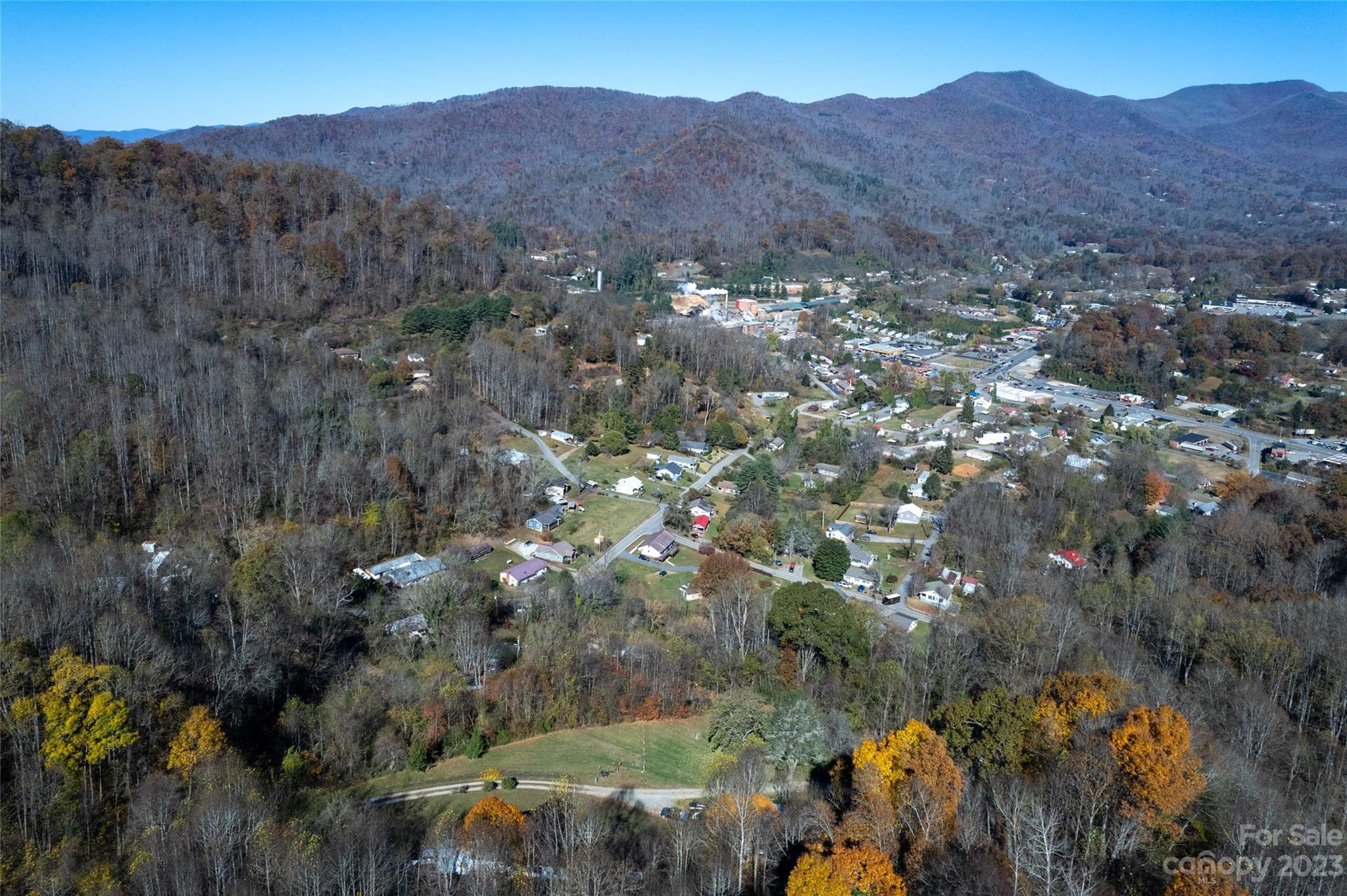 170 Painter Street Sylva, NC 28779 - Photo 37 of 48 a view of a town with mountains in the background