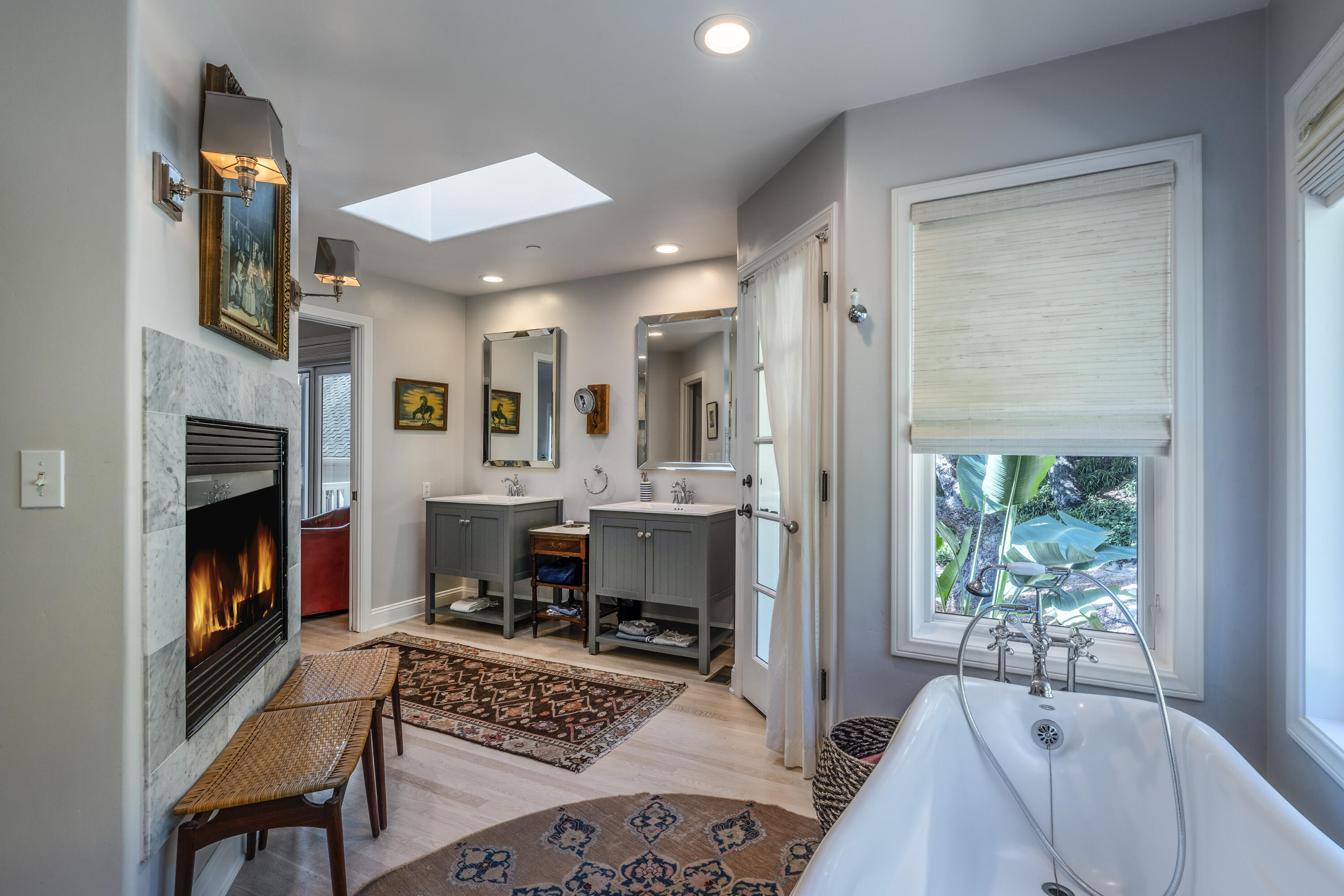 2850 Torito Road Santa Barbara, CA 93108 - Photo 12 of 18 a living room with fireplace furniture and a window