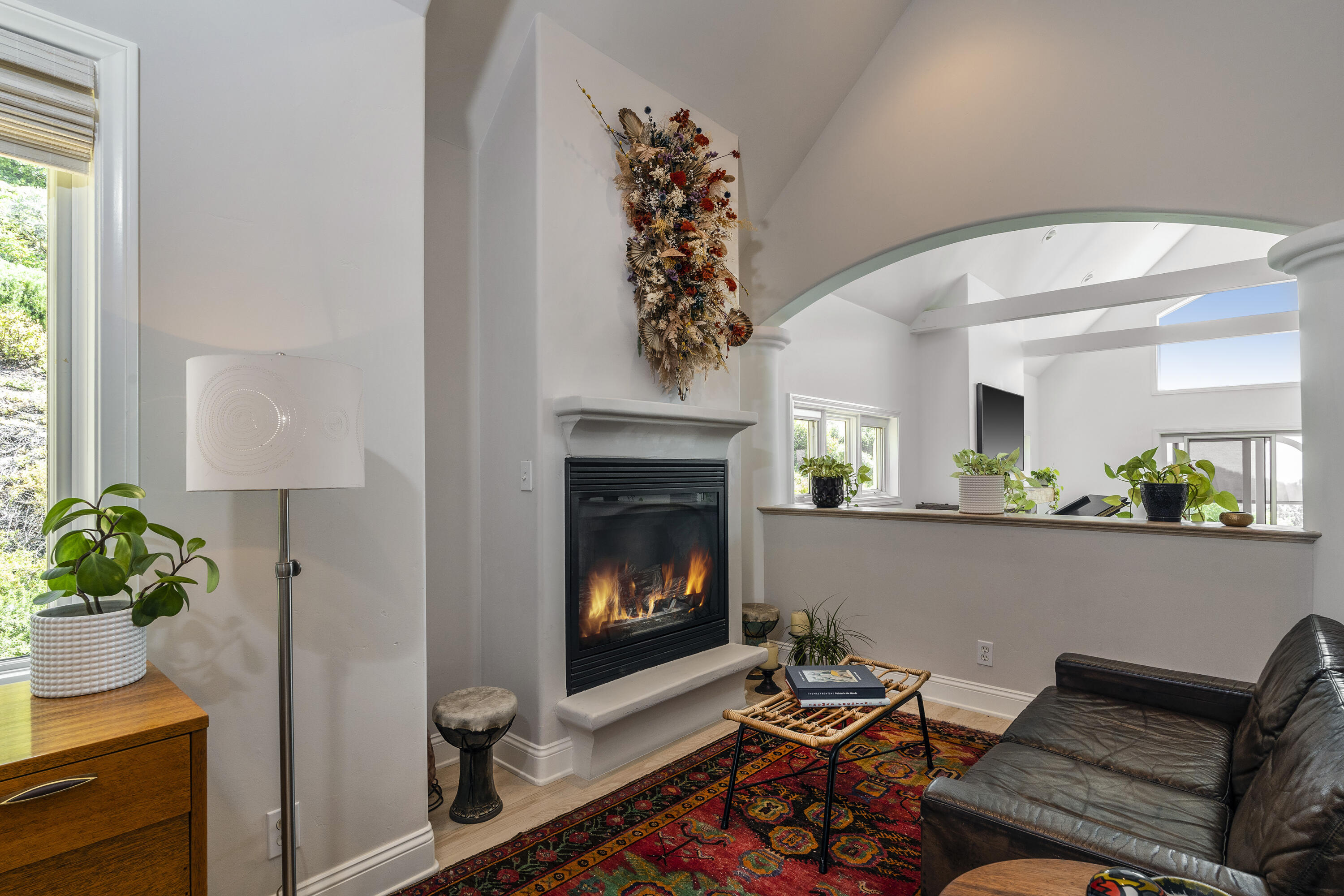 2850 Torito Road Santa Barbara, CA 93108 - Photo 10 of 18 a living room with furniture and a fireplace