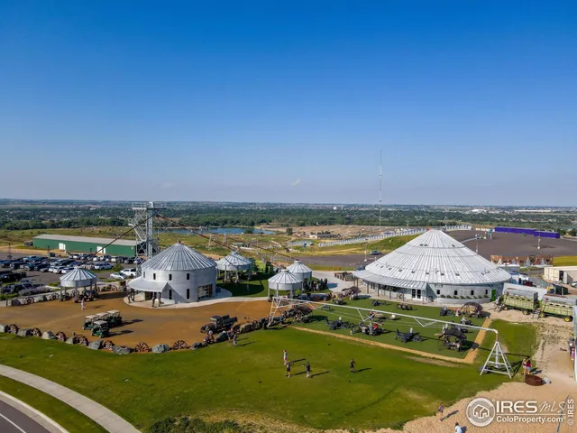 an aerial view of a city