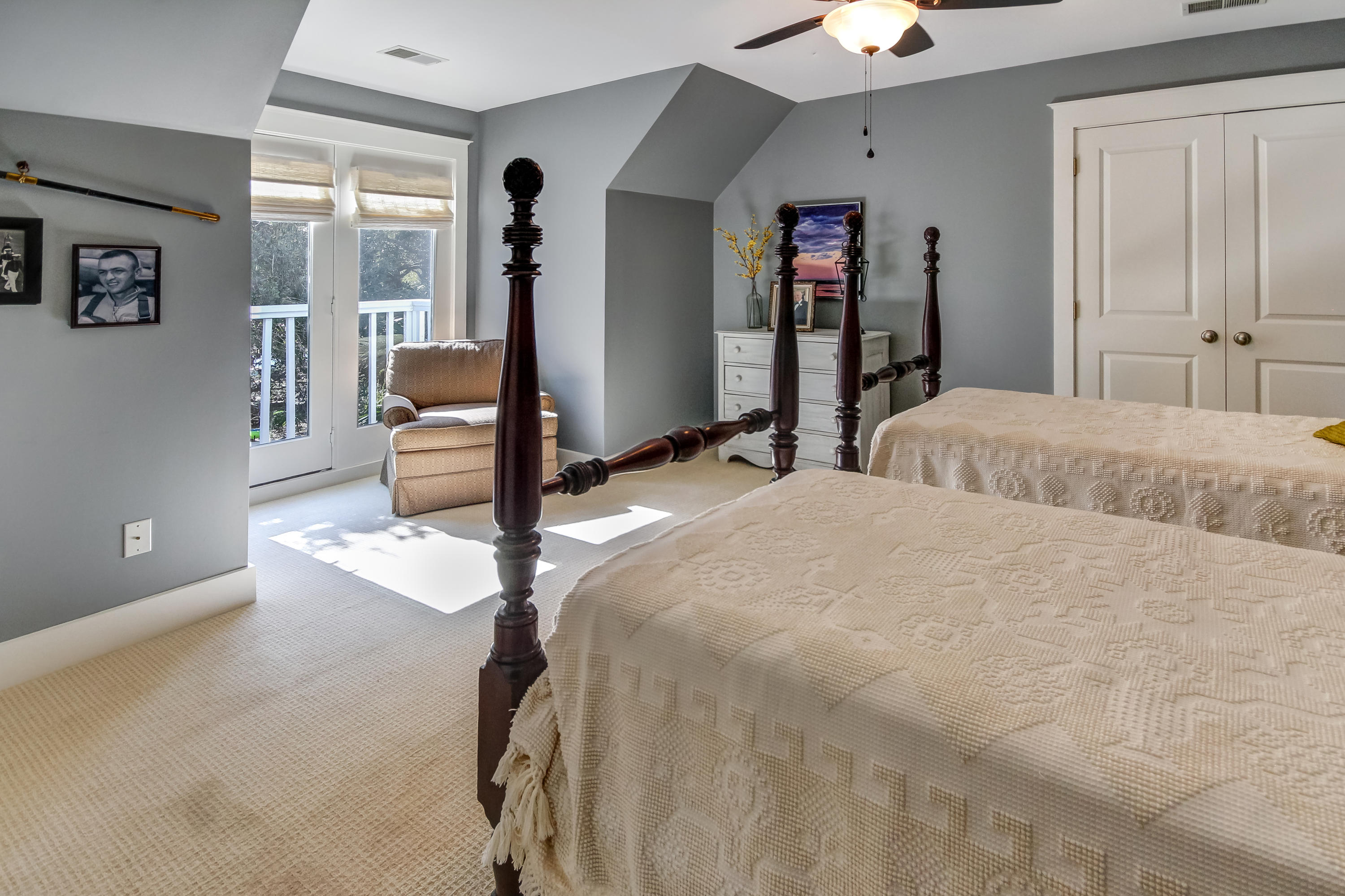 8511 Oyster Factory Road Edisto Island, SC 29438 - Photo 16 of 34 Bedroom #2 with water views from balcony