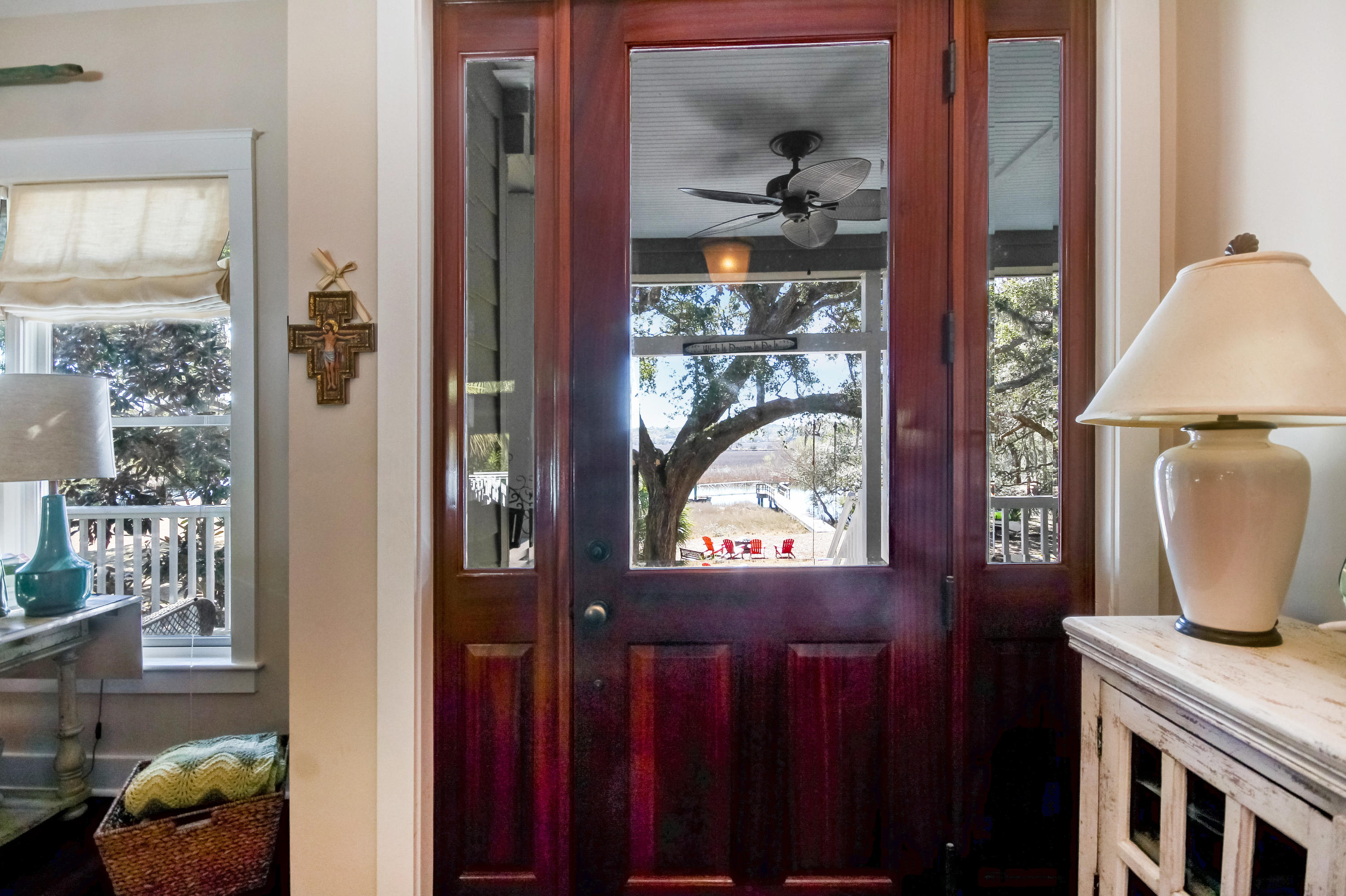 8511 Oyster Factory Road Edisto Island, SC 29438 - Photo 21 of 34 Solid mahogany front door!