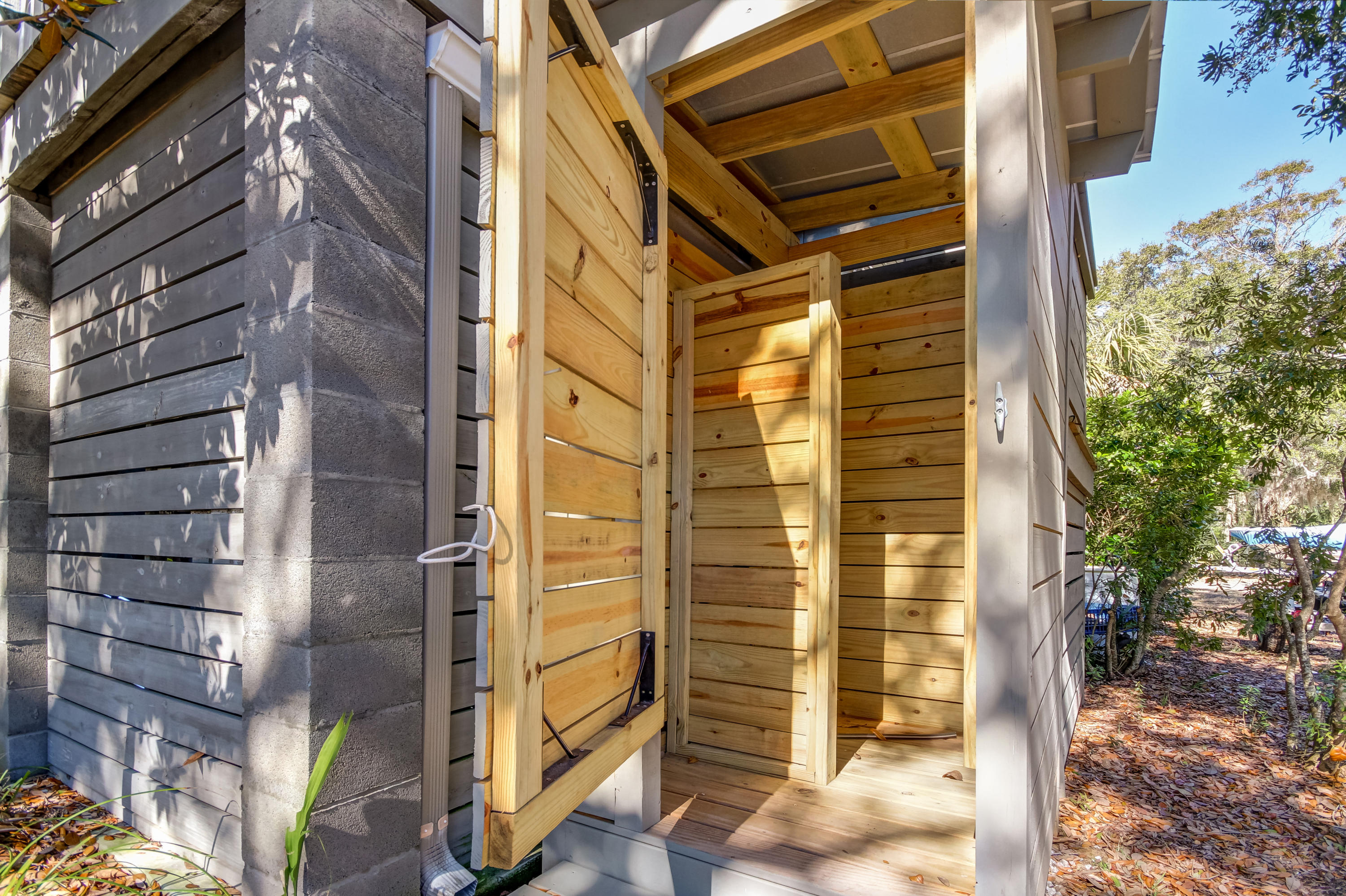 8511 Oyster Factory Road Edisto Island, SC 29438 - Photo 23 of 34 Custom outdoor shower
