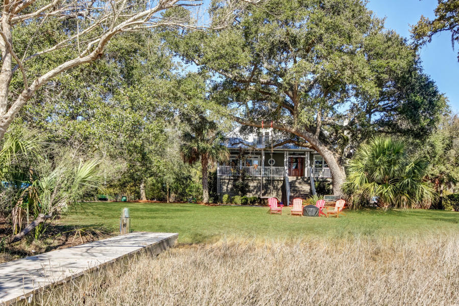 8511 Oyster Factory Road Edisto Island, SC 29438 - Photo 4 of 34 Standing on the dock looking back!