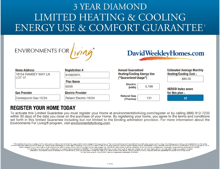 18154 Ramsey Way Lane Conroe, TX 77302 - Photo 14 of 50 With 2x6 exterior wall construction, we can use a higher R value insulation which saves you money on your heating and cooling bills…Ask us about our guarantee!