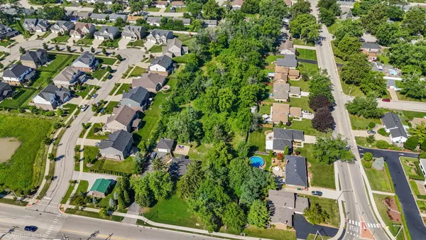 an aerial view of a