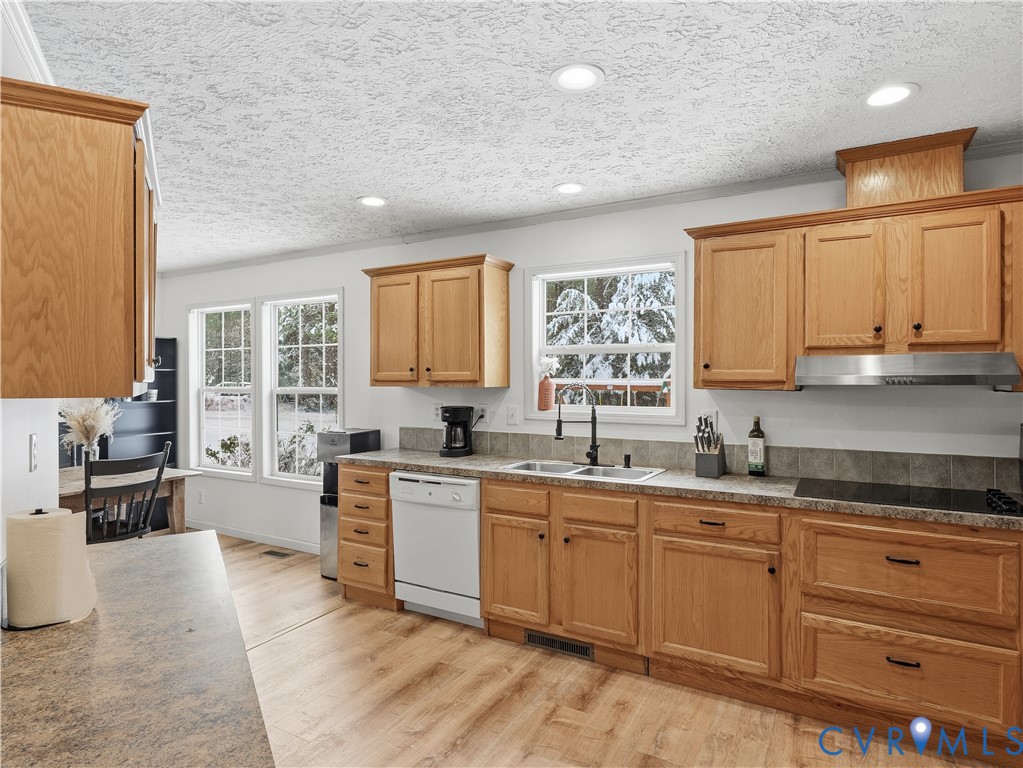 13520 Dykeland Road Amelia Court House, VA 23002 - Photo 11 of 33 a kitchen with a sink stove and cabinets