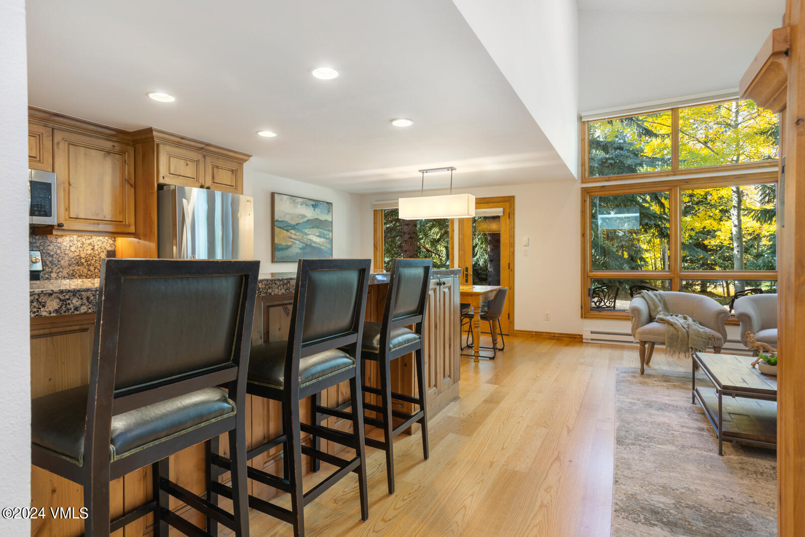4552 Meadow Drive, Unit 24 Vail, CO 81657 - Photo 12 of 31 a view of a dining room with furniture window and outside view