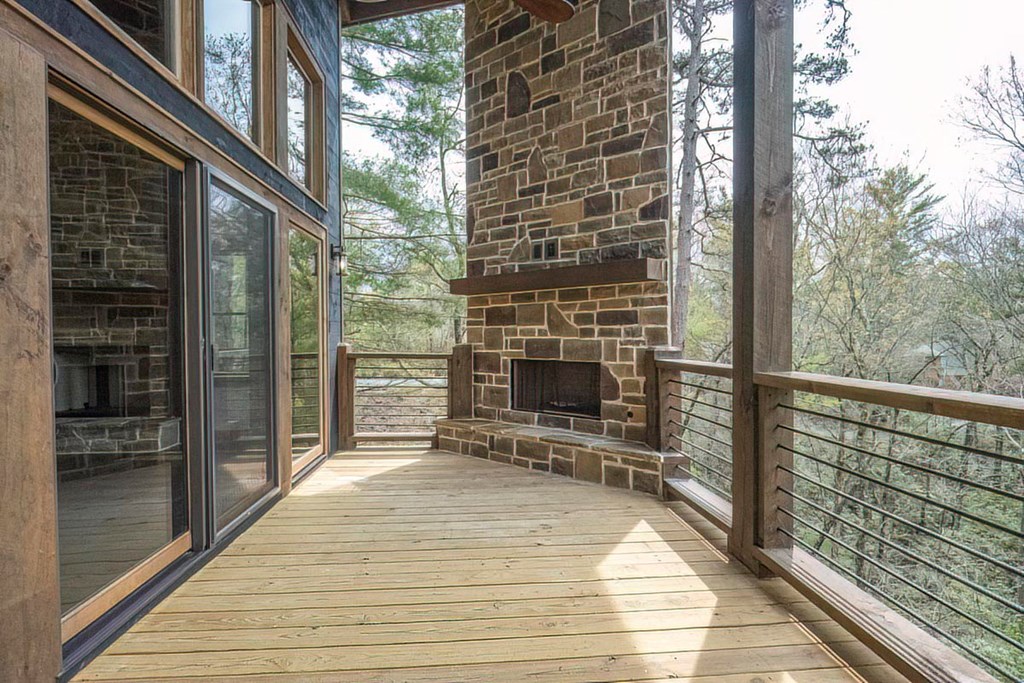 506 Pony Ghost Trail Blue Ridge, GA 30513 - Photo 6 of 62 a view of outdoor space with deck and kitchen view