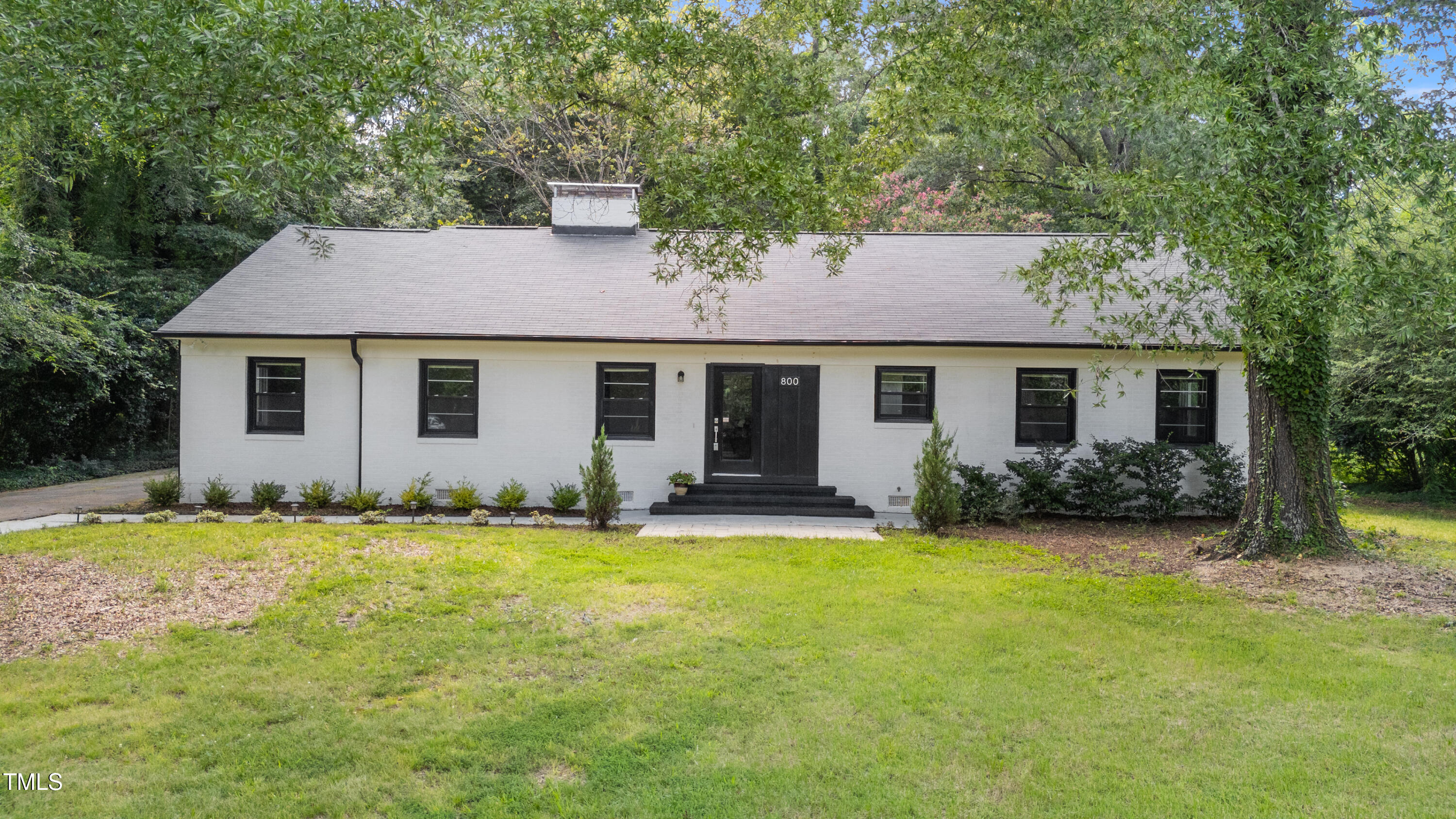 a backyard of a house