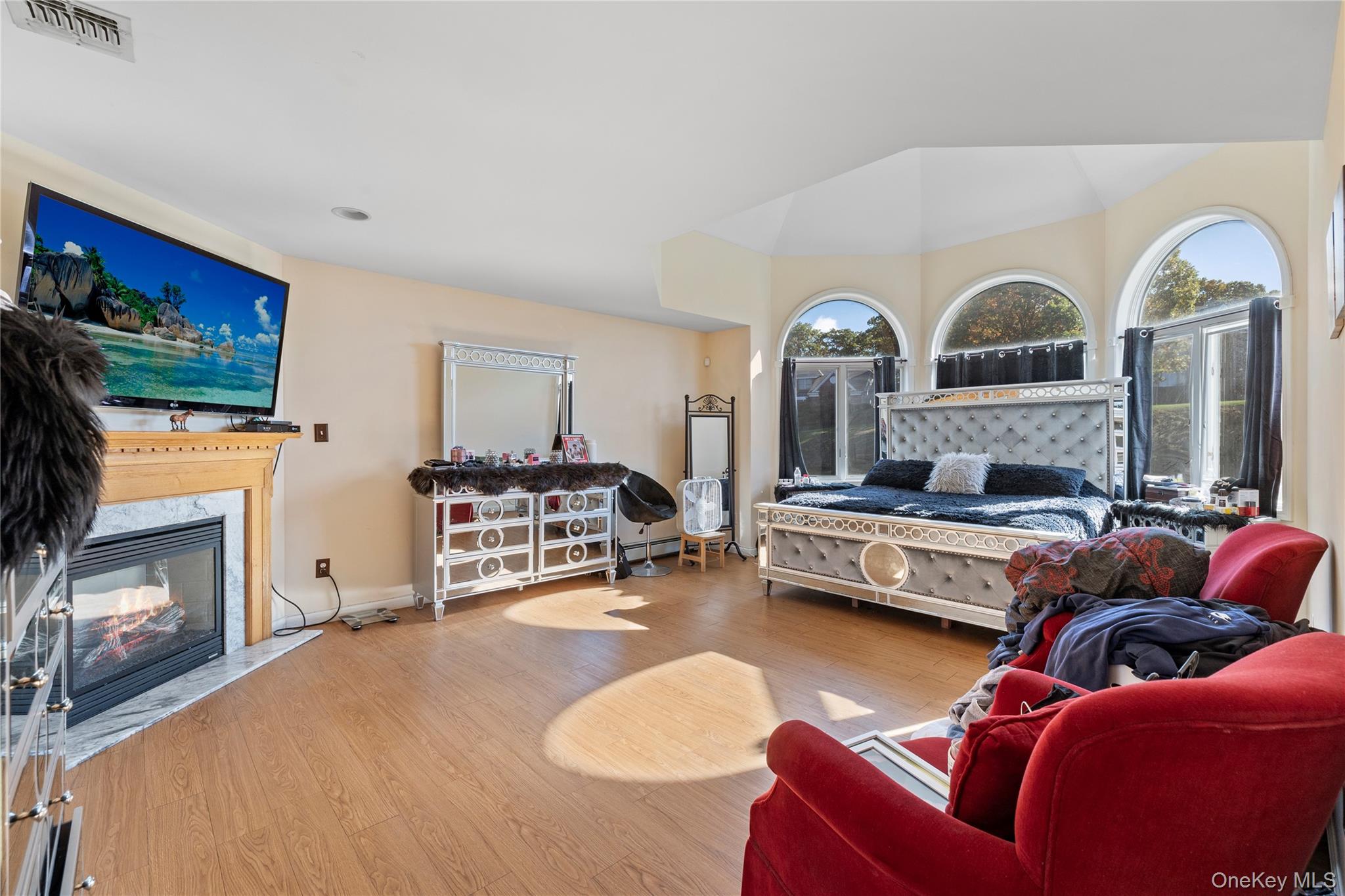 35 Pierce Road Stony Point, NY 10980 - Photo 23 of 45 Bedroom with a fireplace and wood finished floors