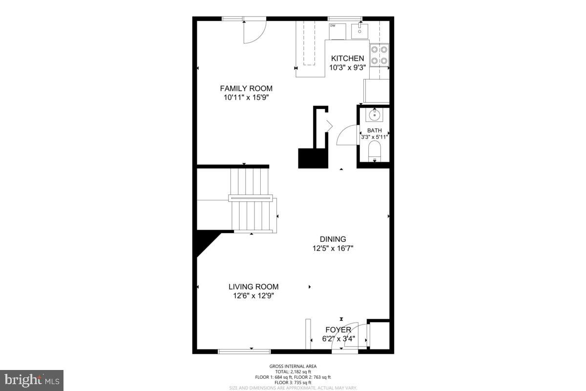 635 Concerto Lane Silver Spring, MD 20901 - Photo 48 of 50 Main Level Floor Plan