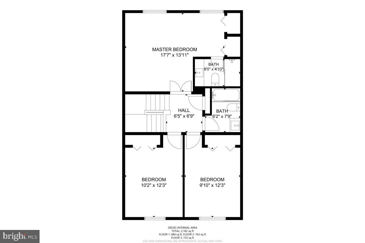 635 Concerto Lane Silver Spring, MD 20901 - Photo 49 of 50 Upper Level Floor Plan