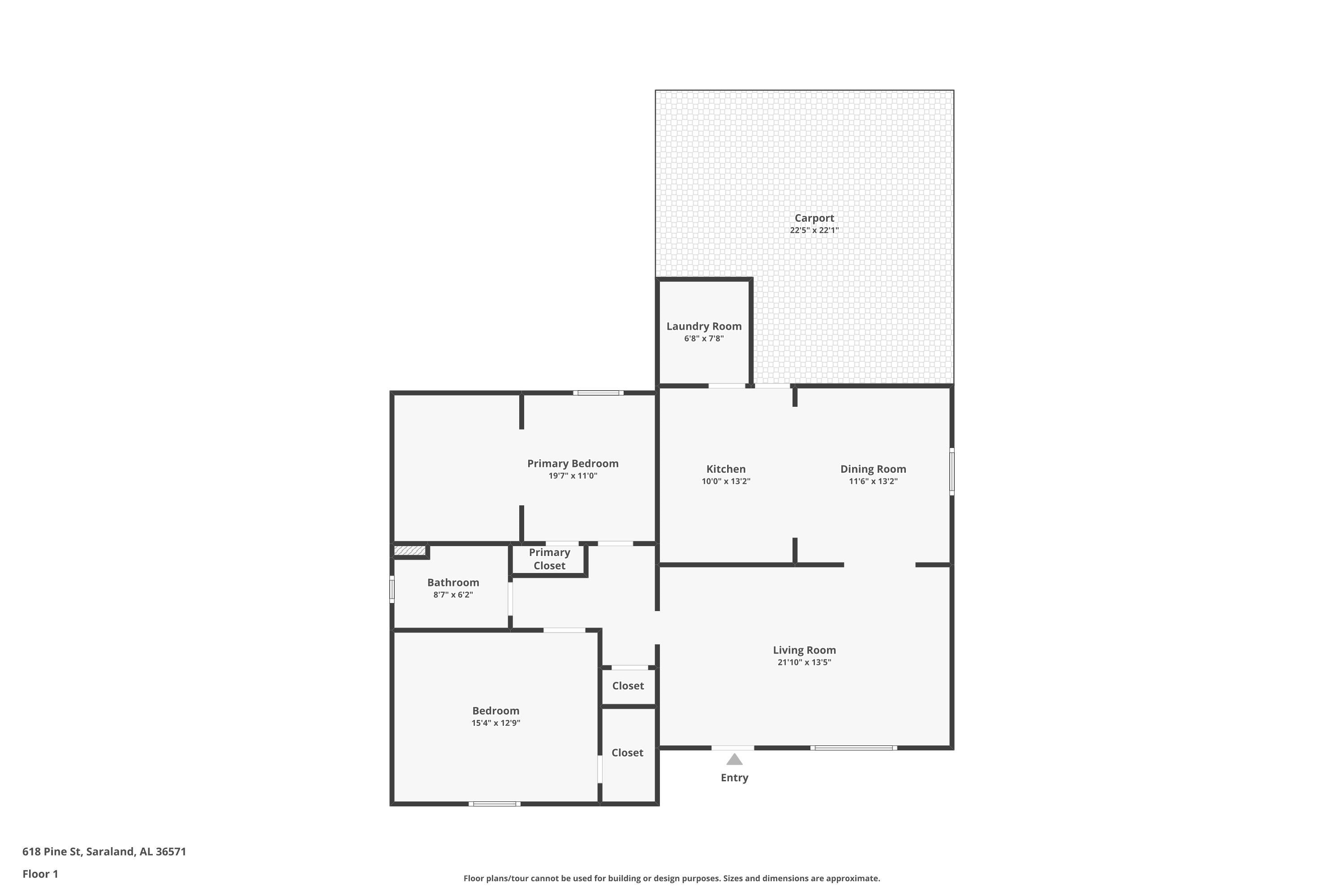 618 Pine Street Saraland, AL 36571 - Photo 41 of 41 View of home floor plan
