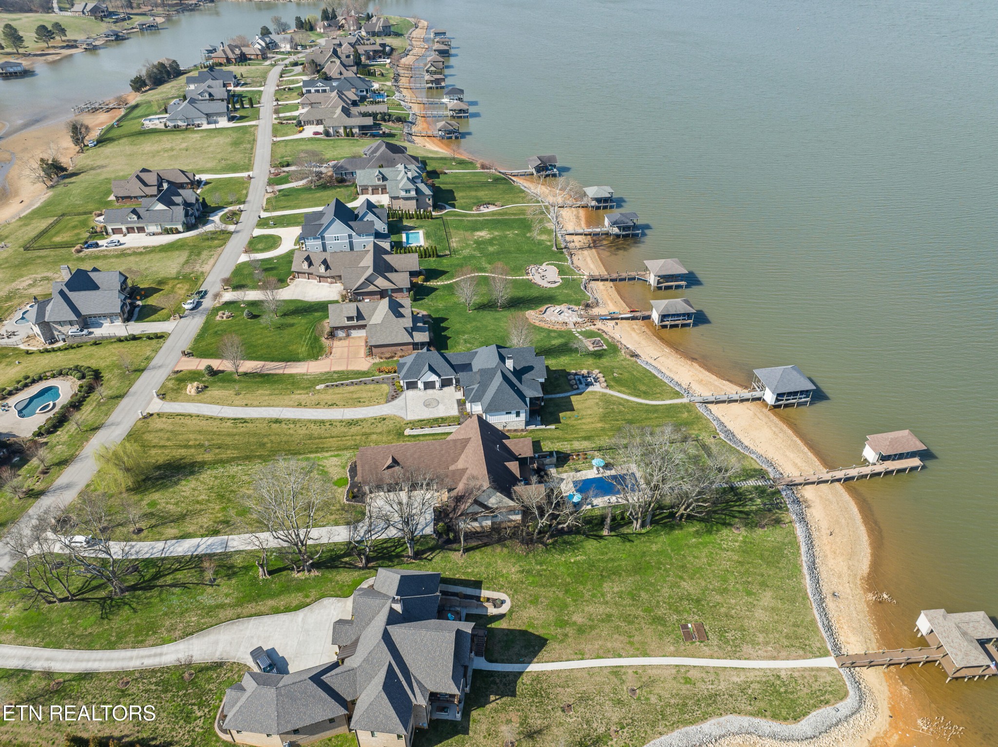 3702 Promontory Point Louisville, TN 37777 - Photo 60 of 60 an aerial view of a house with a yard basket ball court and outdoor seating