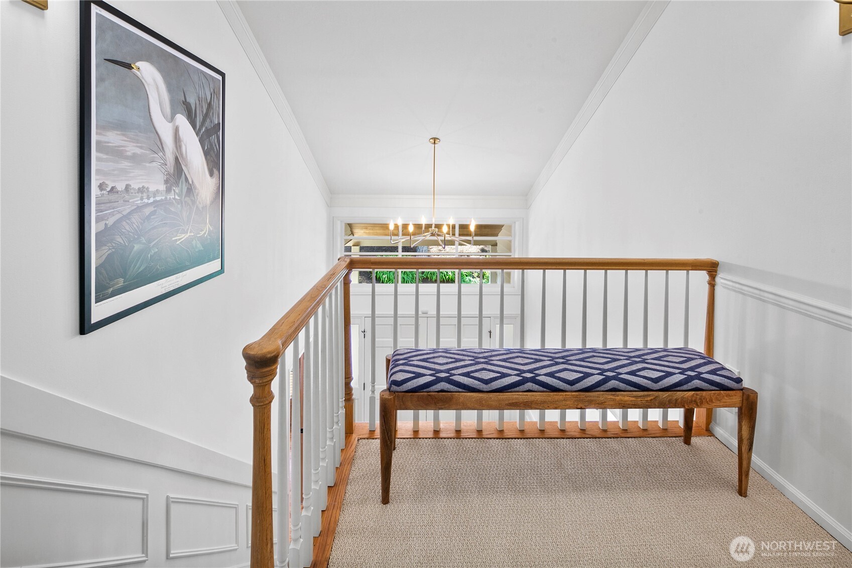 2020 Evergreen Point Road Medina, WA 98039 - Photo 19 of 38 a view of staircase with wooden floor and a rug