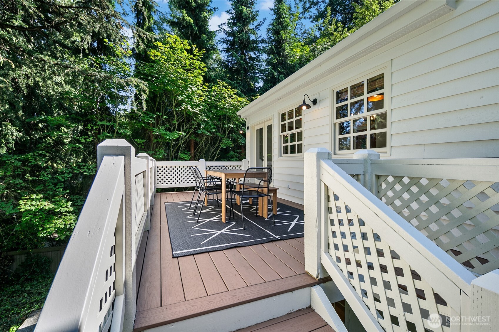 2020 Evergreen Point Road Medina, WA 98039 - Photo 10 of 38 a view of balcony with wooden floor and fence