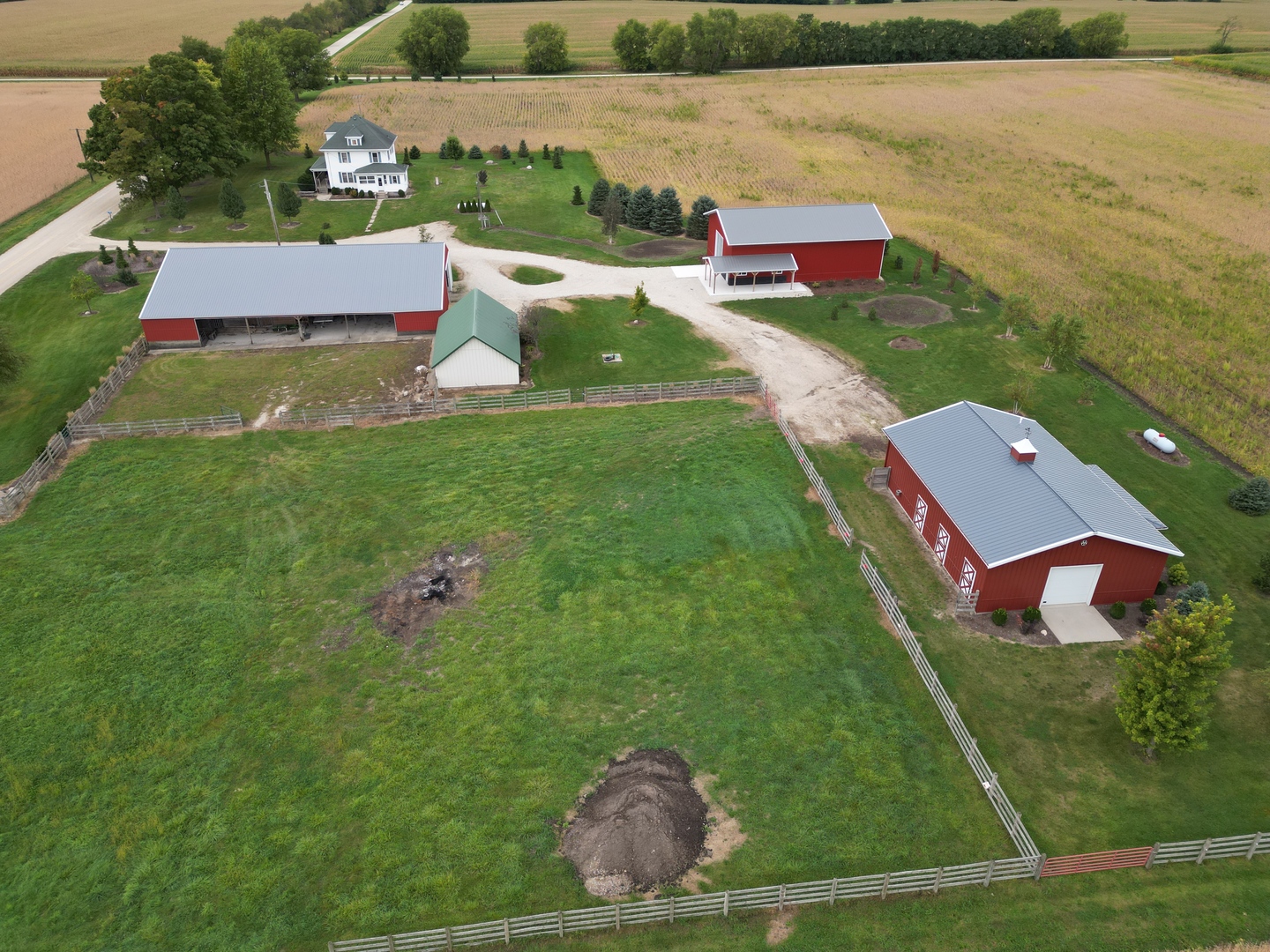 159 Twombly Road Malta, IL 60150 - Photo 7 of 31 an aerial view of a house with a yard
