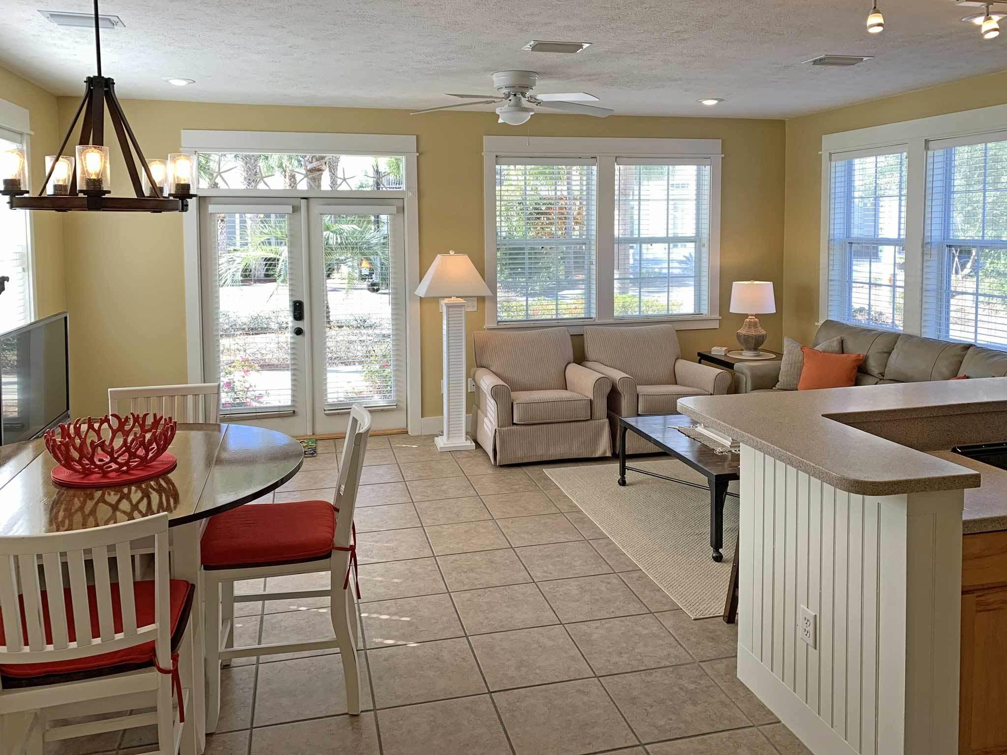 167 Beach Bike Way Inlet Beach, FL 32461 - Photo 4 of 22 a living room with furniture and a floor to ceiling window