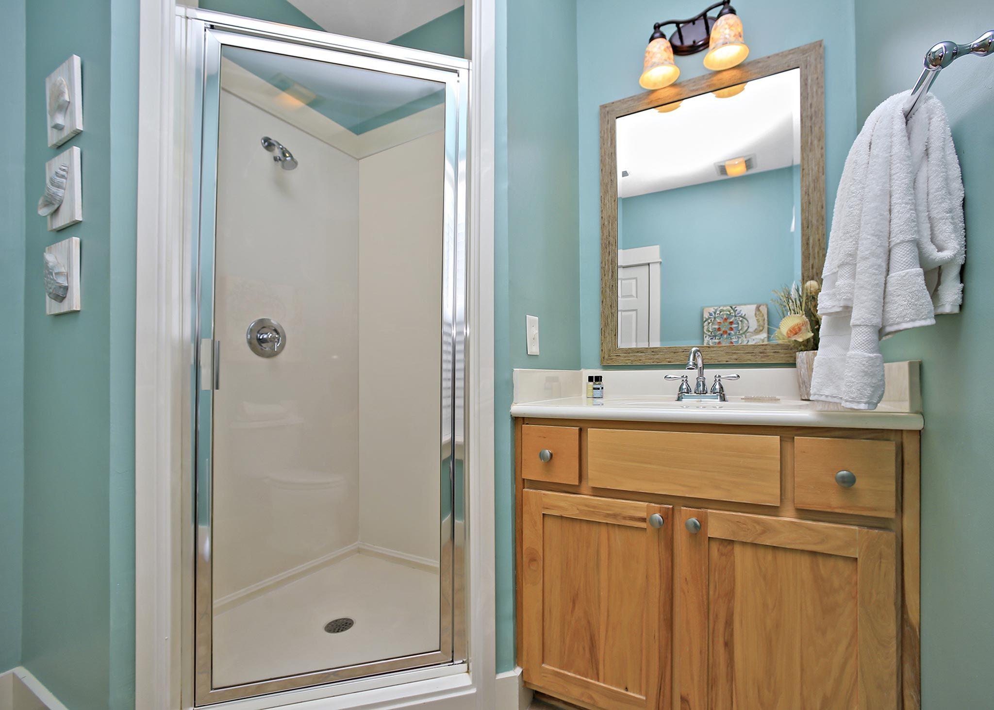 167 Beach Bike Way Inlet Beach, FL 32461 - Photo 10 of 22 a bathroom with a sink and a mirror