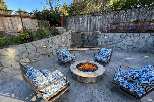 a view of outdoor space and deck