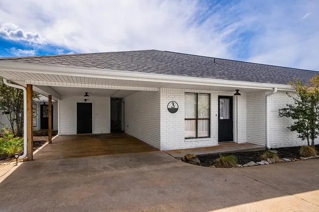 a front view of a house