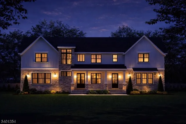 a front view of a house