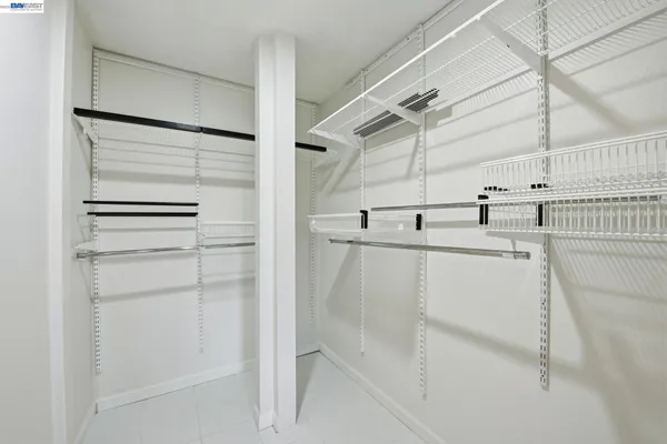 a view of a walk in closet