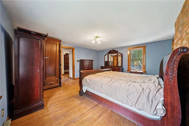 a view of a room with window and closet