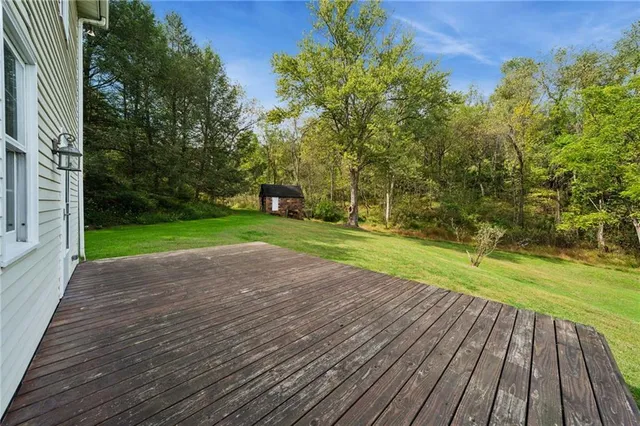 a view of a house with a patio