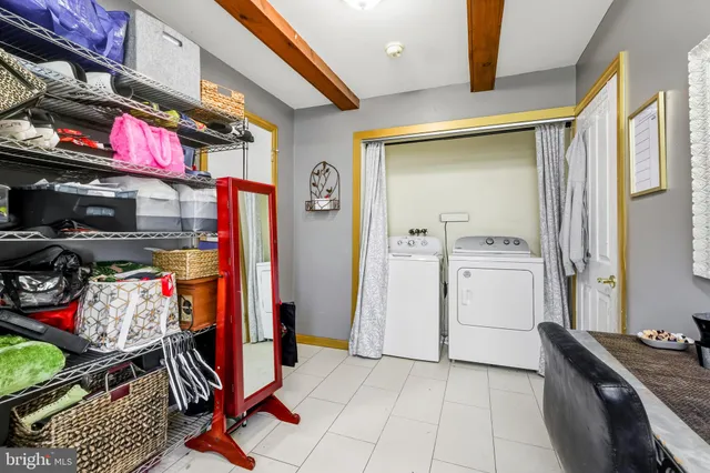 a view of storage utility room