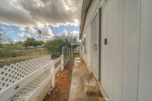 a balcony with view of lake