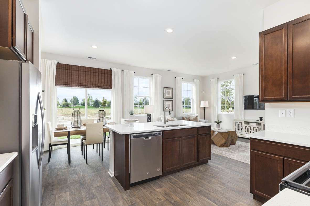 6481 Juniper Drive Wonder Lake, IL 60097 - Photo 29 of 59 a kitchen with lots of counter top space and dining table