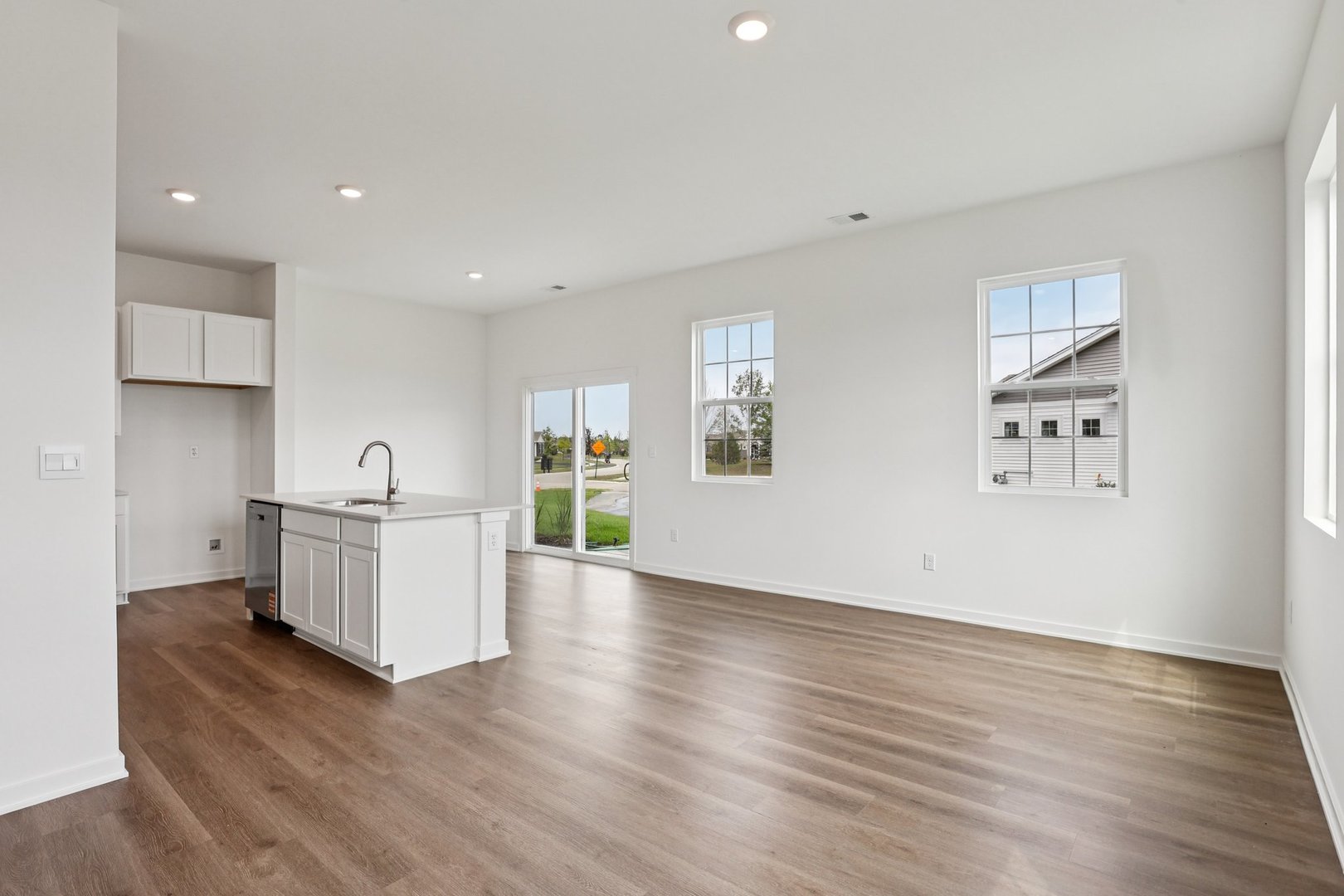 6481 Juniper Drive Wonder Lake, IL 60097 - Photo 8 of 59 a view of kitchen with wooden floor and electronic appliances