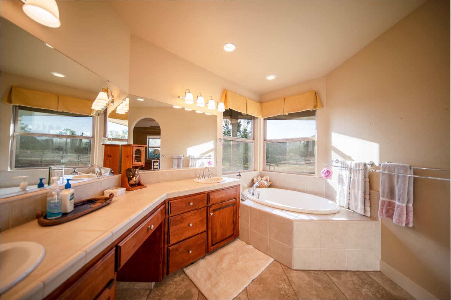 26027 Auberry Road Clovis, CA 93619 - Photo 25 of 46 a large bathroom with a large tub and sink