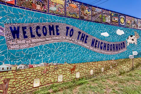 a view of a car park in front of building
