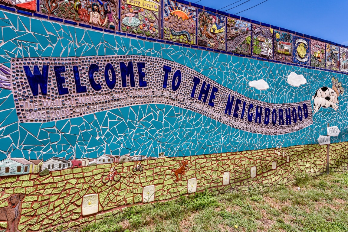 1412 Palo Duro Road Austin, TX 78757 - Photo 26 of 32 a street sign on a wall next to a building
