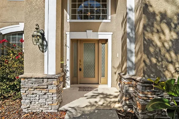 a view of an entryway with staircase