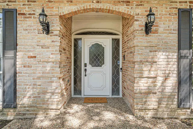 a view of a door of the house