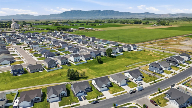 730 West 500 North Smithfield, UT 84335 - Photo 41 of 46 Aerial perspective showcasing a developed residential community with uniform architectural styles