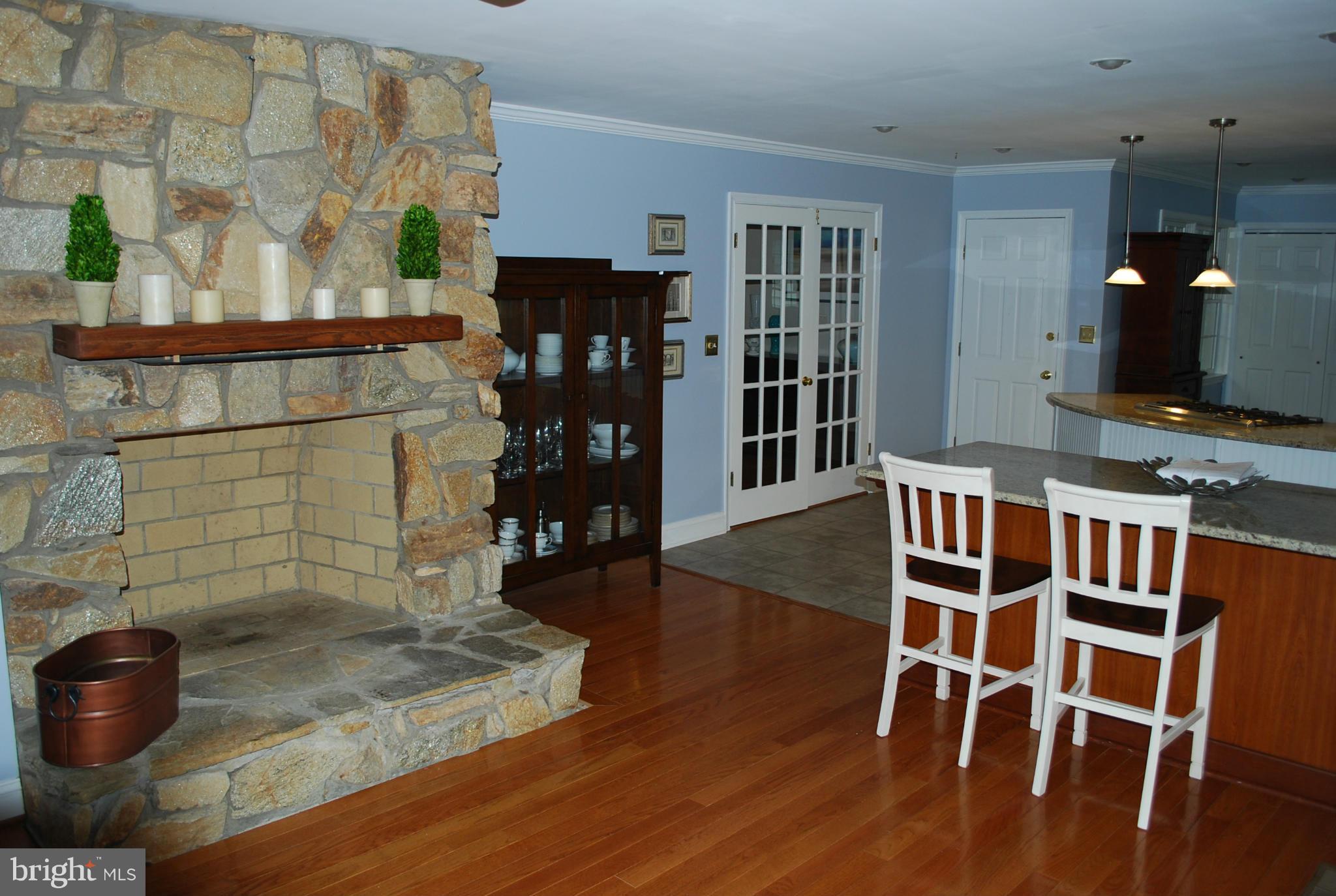 985 St George Barber Road Davidsonville, MD 21035 - Photo 7 of 30 Interior view of hearth to eat-in kitchen