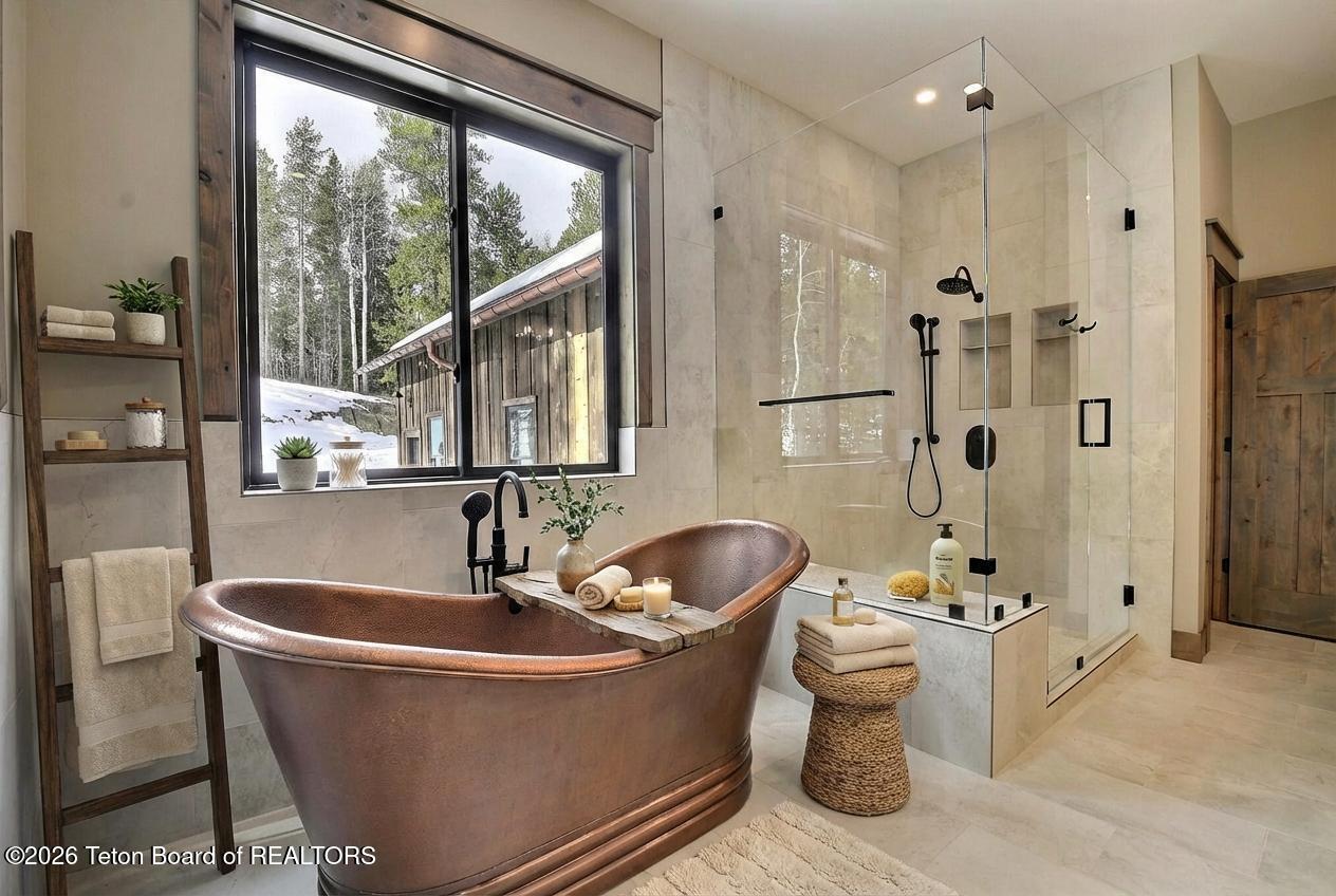 5727 Forest Ridge Road Victor, ID 83455 - Photo 11 of 76 Master Bathroom - Virtual Staging