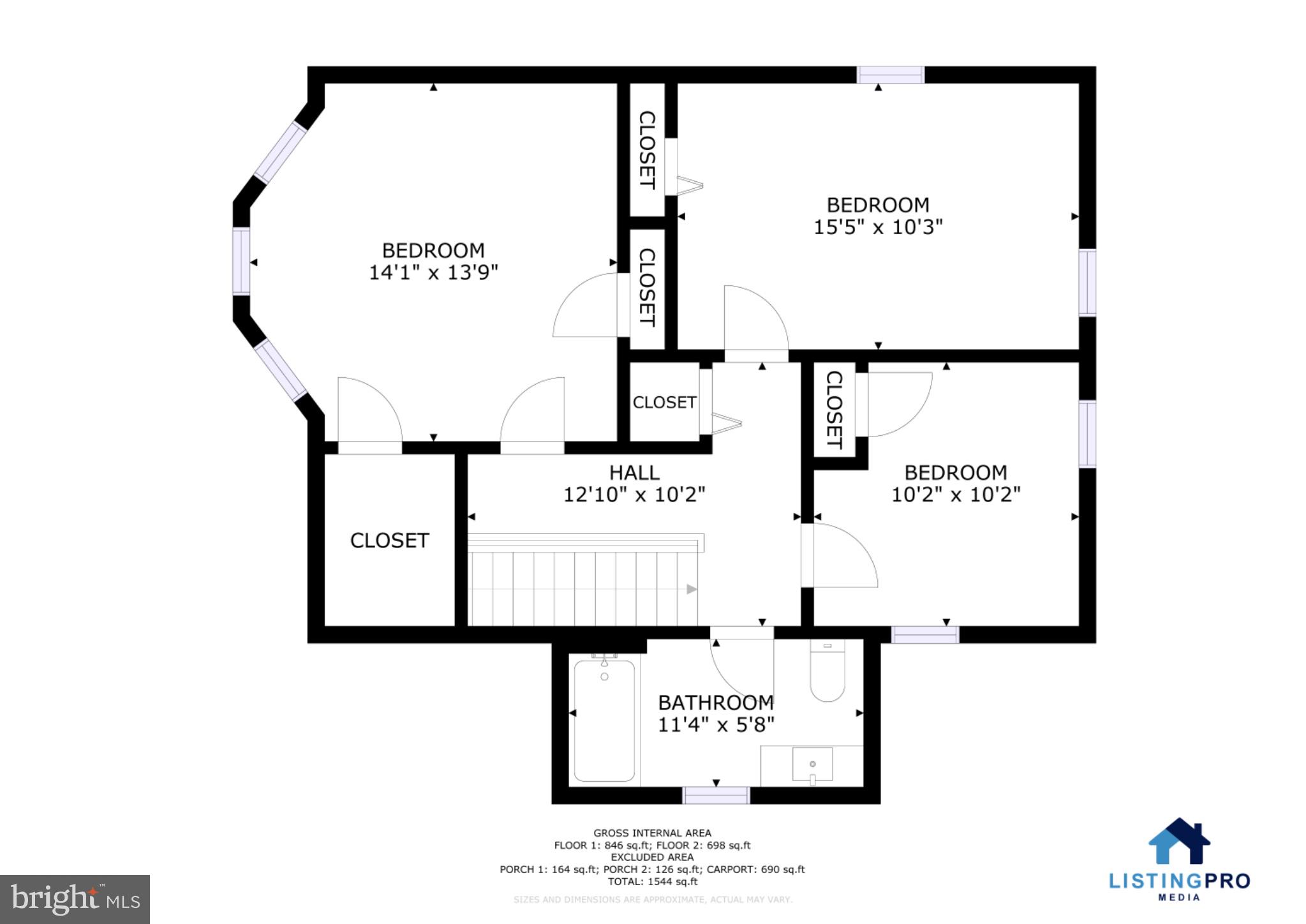 46 Boone Street Cumberland, MD 21502 - Photo 34 of 35 Spacious second-floor layout design.