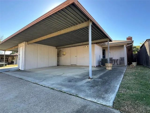 a backyard of a house
